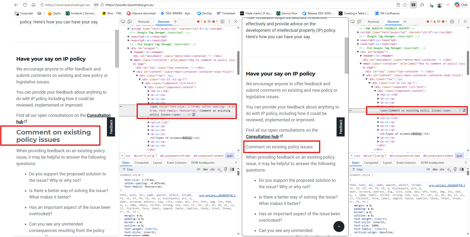 Remove custom styling